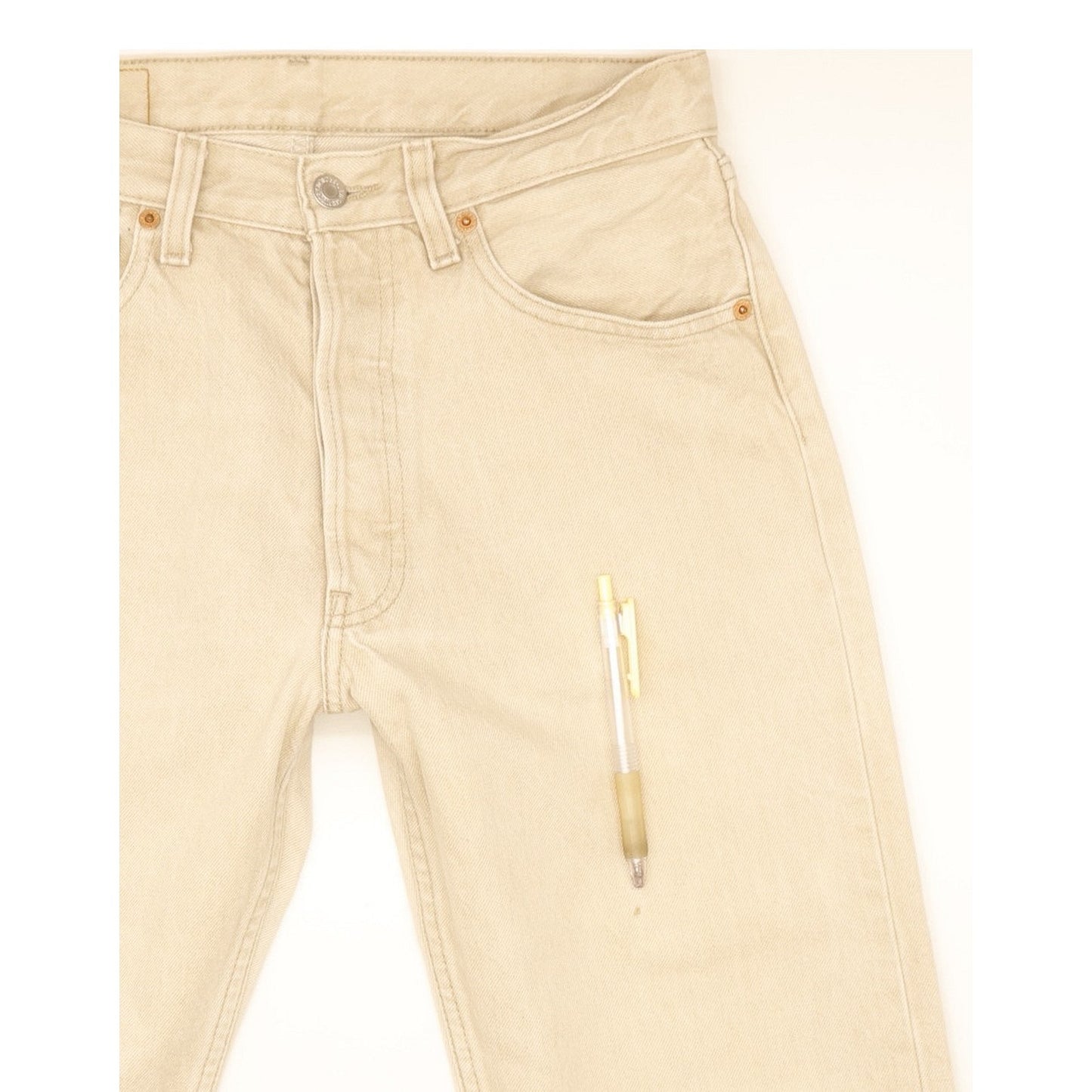 Levi's 501 Men Beige Straight Regular Jeans W31 L30