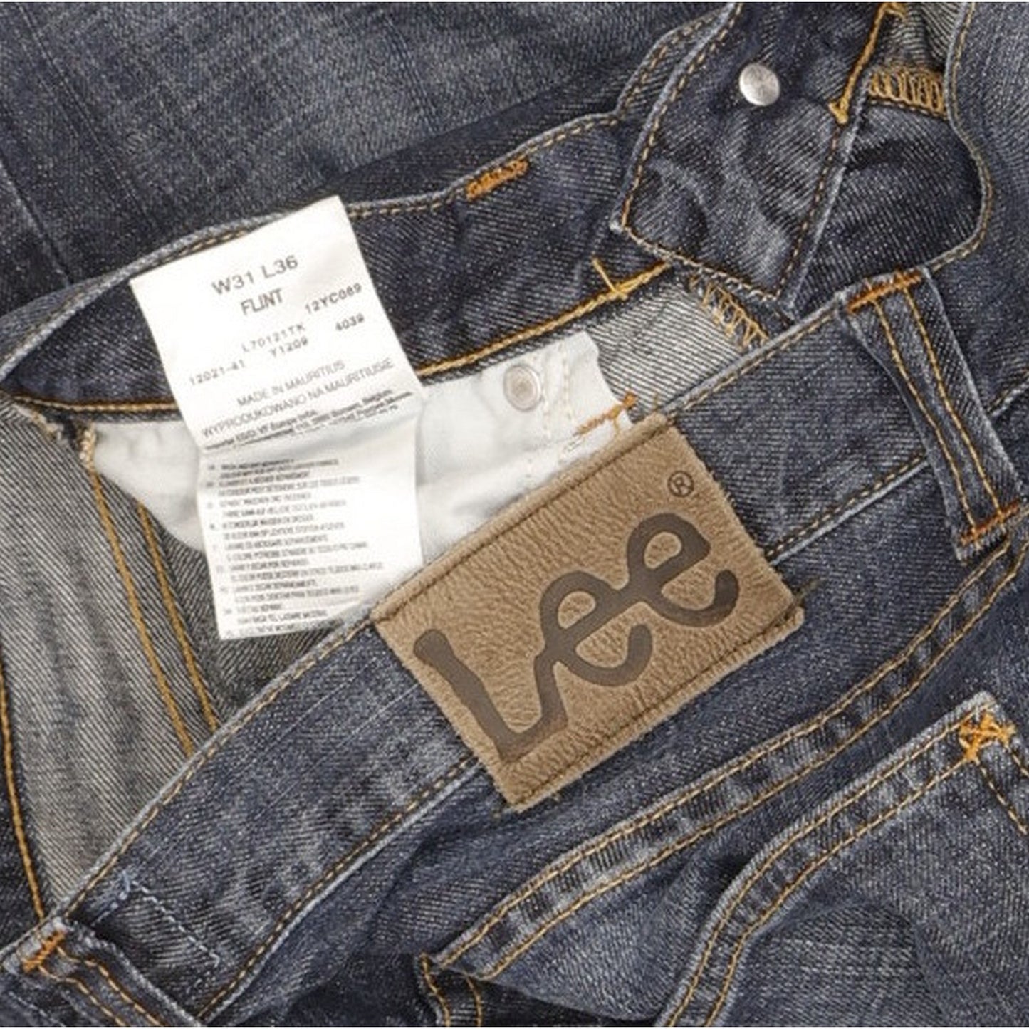 Lee Flint Men Blue Straight Regular Jeans W31 L36