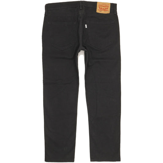 Levi's 502 Men Black Tapered Regular Stretch Jeans W33 L28