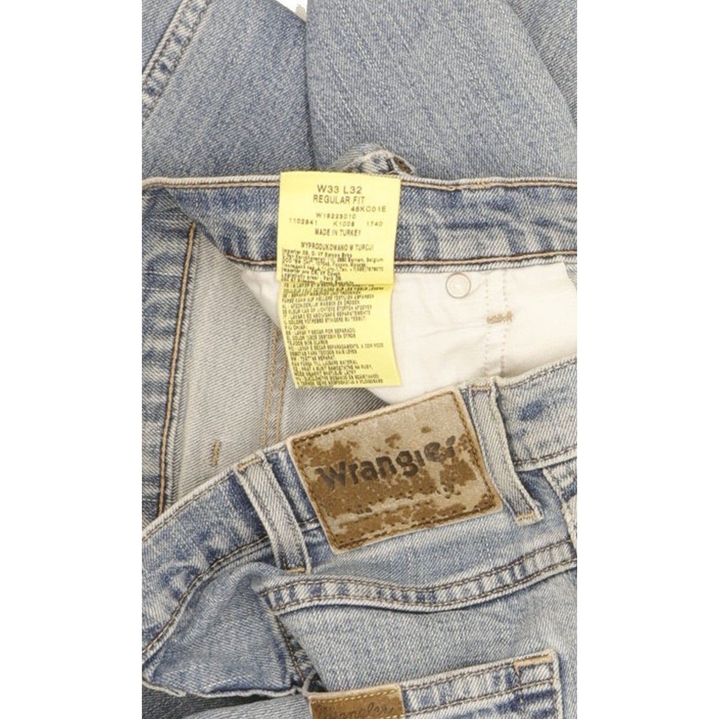 Wrangler Men Blue Straight Regular Stretch Jeans W33 L32