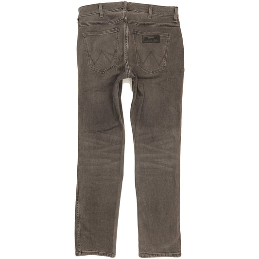 Wrangler Greensboro Men Grey Straight Regular Stretch Jeans W33 L32