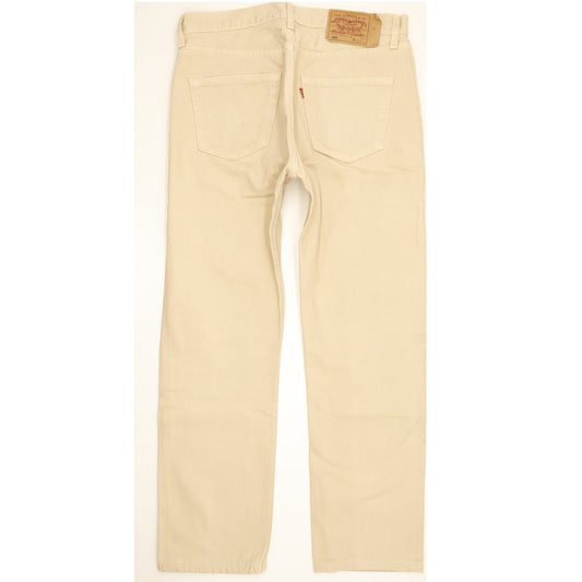 Levi's 501 Made in USA Men Beige Straight Regular Jeans W34 L30