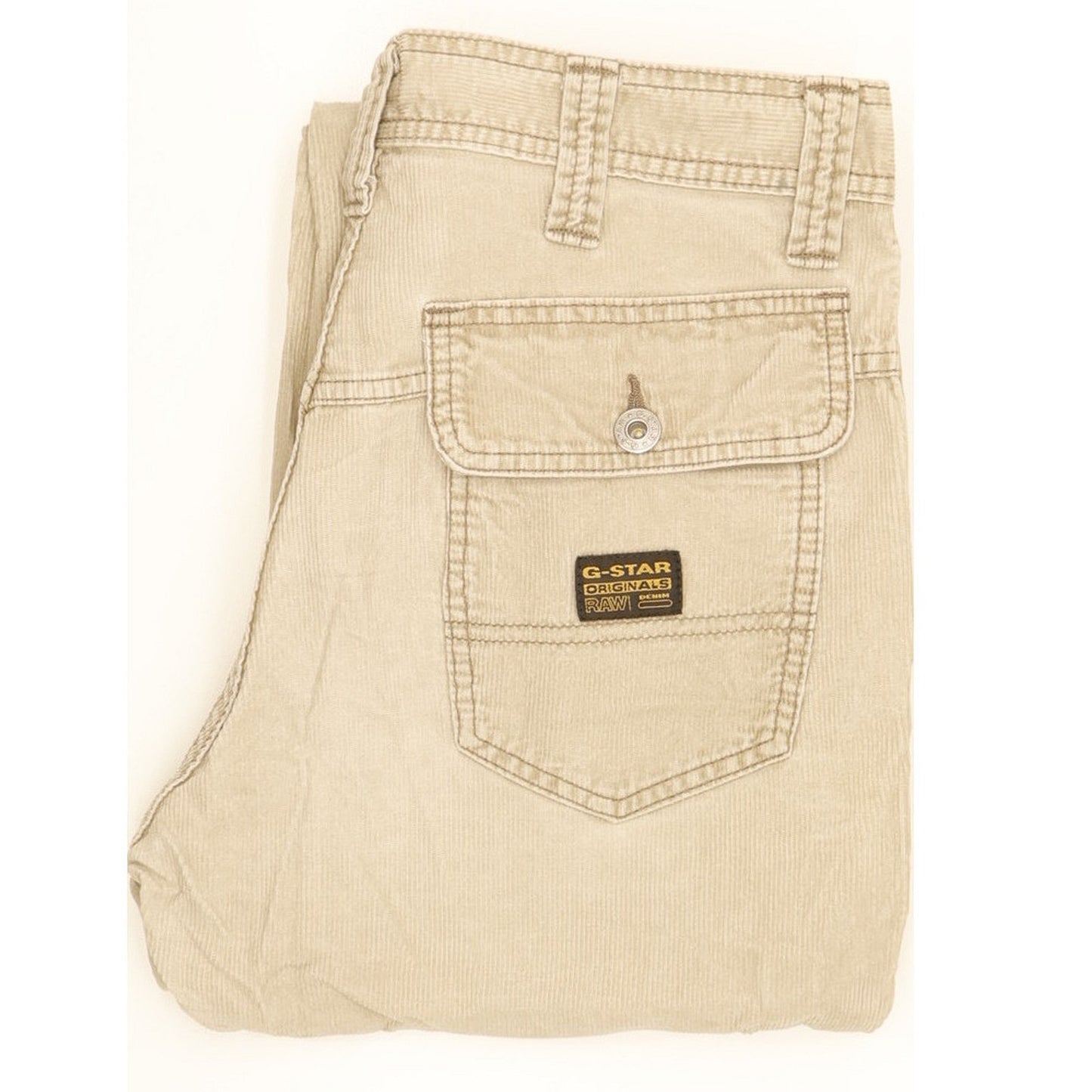 G-Star Men Beige Bootcut Slim Trousers W28 L31