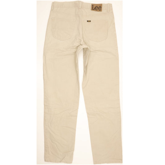 Lee Kansas Men Beige Straight Regular Jeans W34 L34