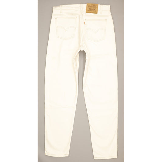 Levi's 550 Made in USA Men White Tapered Relaxed Jeans W32 L31