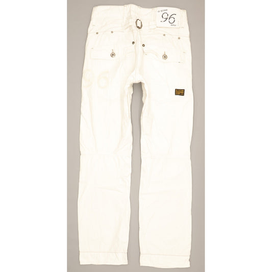 G-Star Elwood Heritage Men White Straight Slim Jeans W28 L29