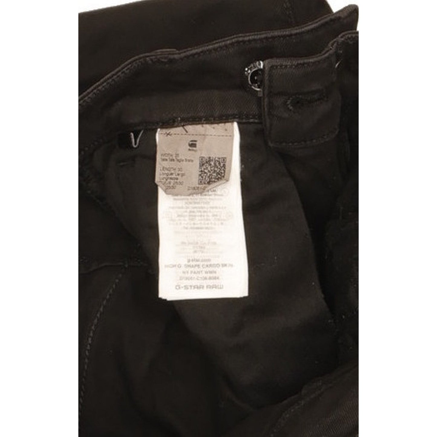 G-Star Cargo Black Skinny Slim Stretch Jeans High Waisted W25 L30