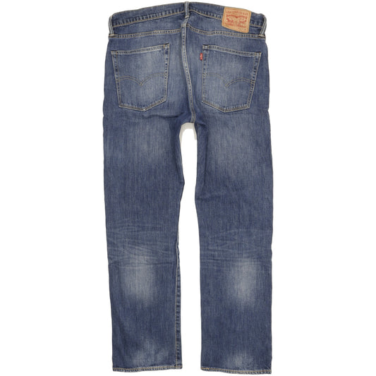 Levi's 513 Men Blue Straight Slim Stretch Jeans W36 L32