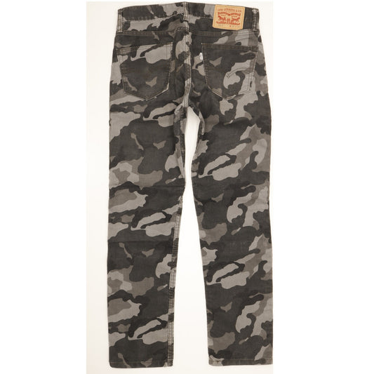 Levi's 511 Men Black Straight Slim Trousers W30 L29