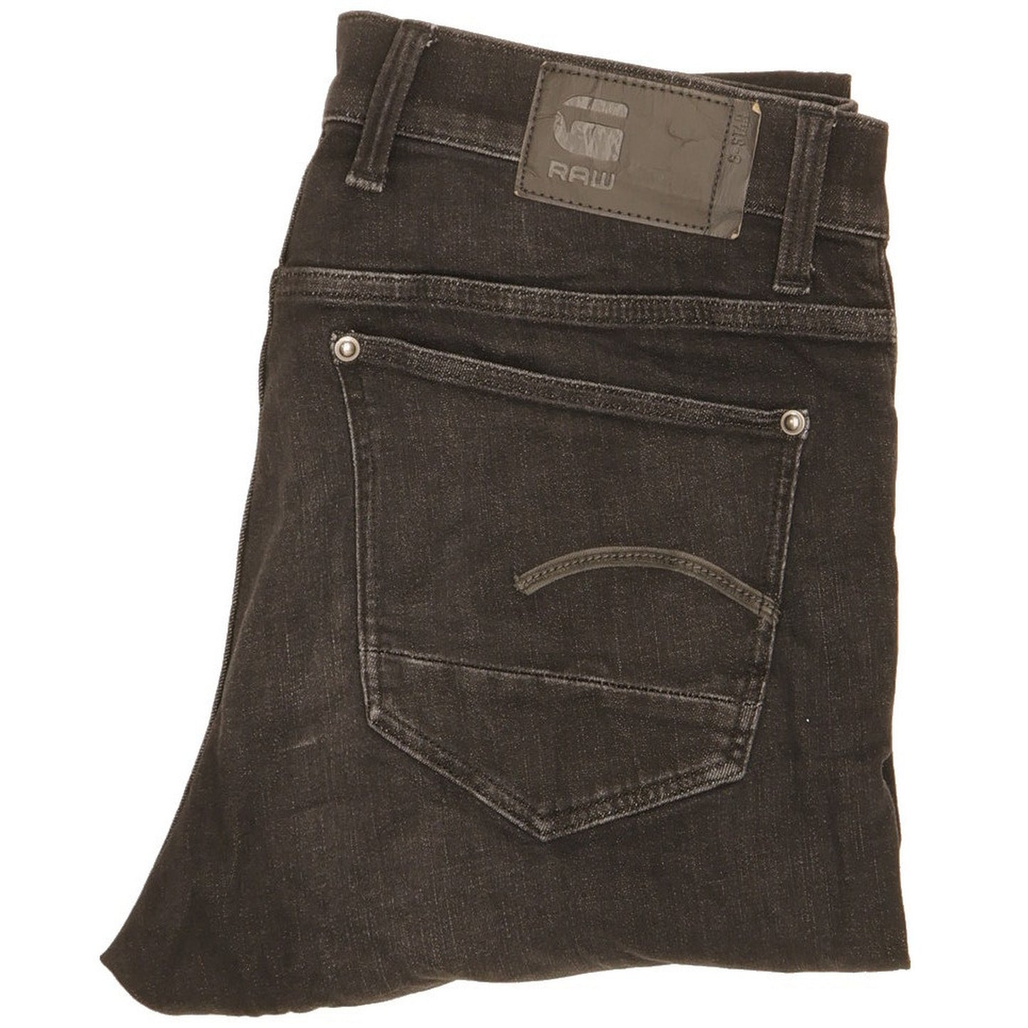 G-Star Men Black Skinny Slim Stretch Jeans W32 L30