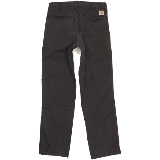 Carhartt Men Black Straight Regular Stretch Jeans W30 L30