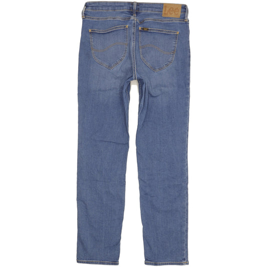 Lee Marion Women Blue Straight Regular Stretch Jeans W32 L30