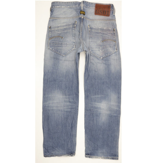 G-Star New Radar Men Blue Straight Slim Jeans W31 L29