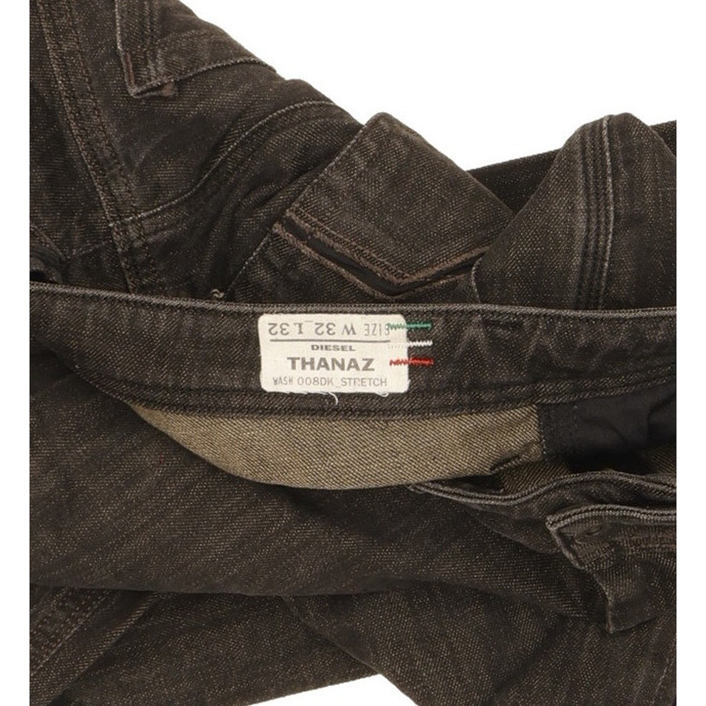 Diesel Thanaz Men Black Skinny Slim Stretch Jeans W32 L32