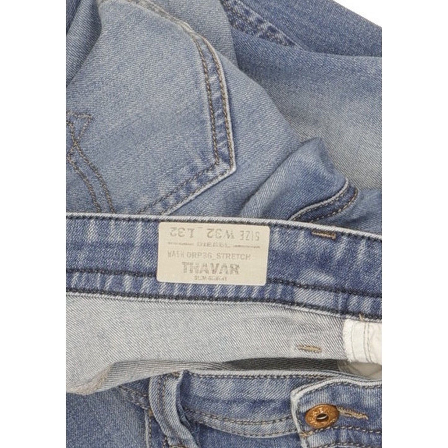 Diesel Thavar Men Blue Skinny Slim Stretch Jeans W32 L32
