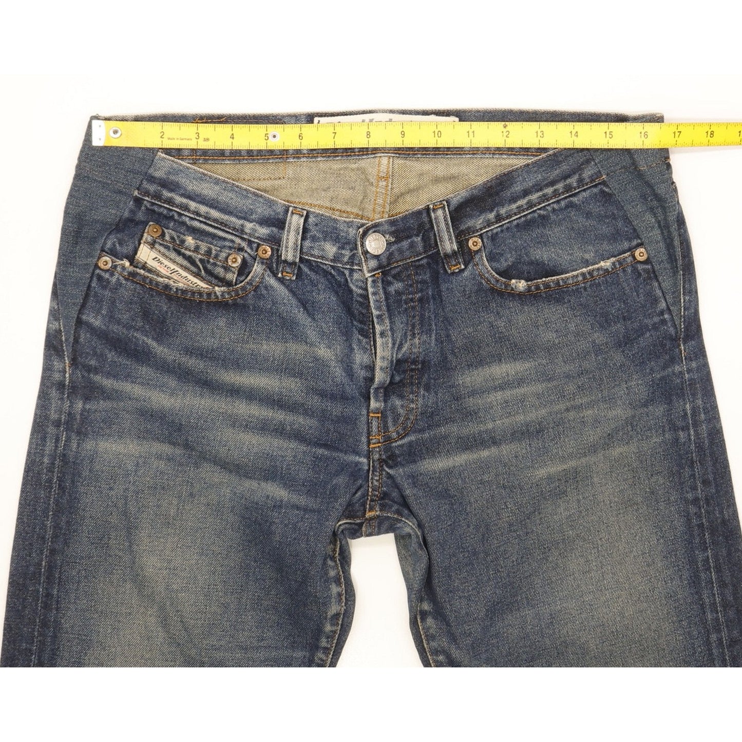 Diesel Zerox Men Blue Straight Slim Jeans W33 L34