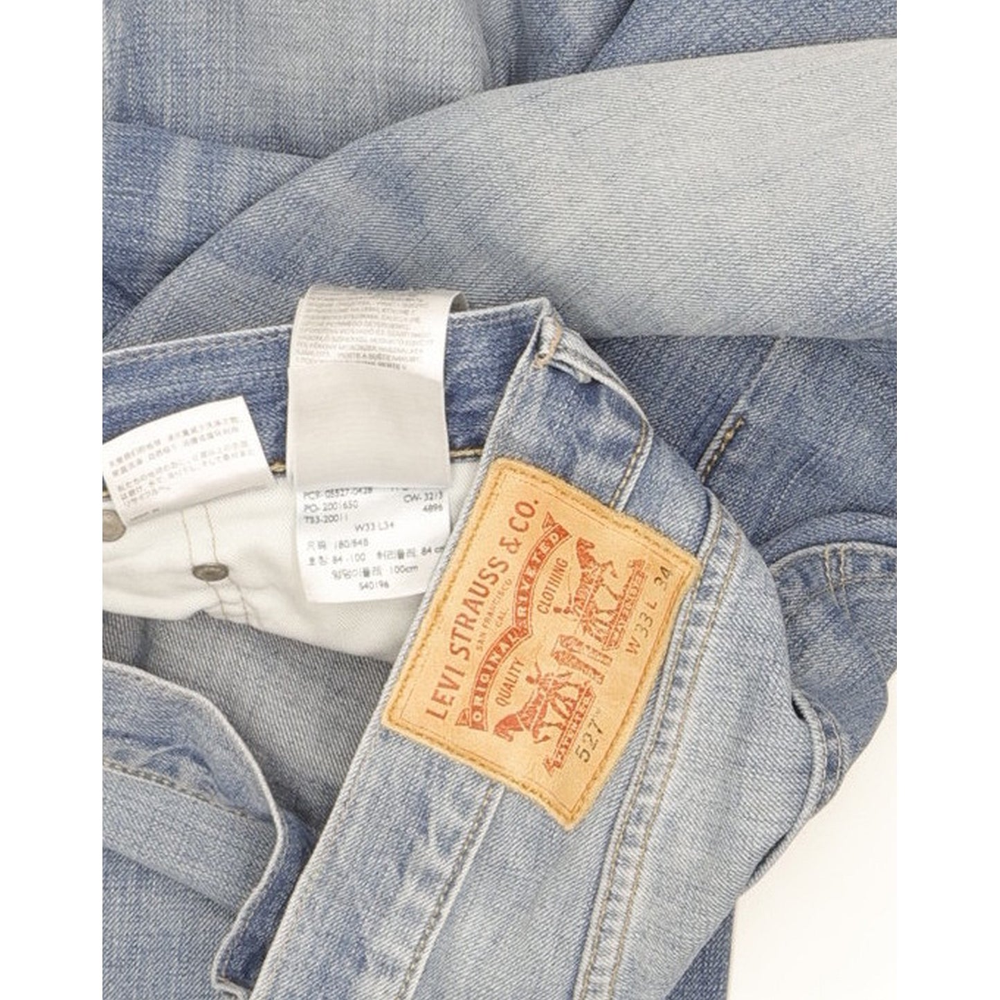 Levi's 527 Men Blue Bootcut Slim Jeans W33 L34