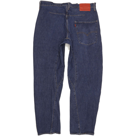 Levi's 570 Engineered Men Blue Tapered Regular Stretch Jeans W33 L34