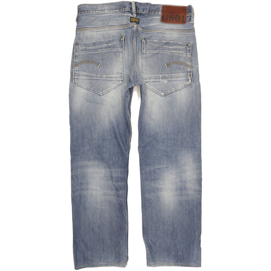 G-Star New Radar Men Blue Straight Loose Jeans W34 L29