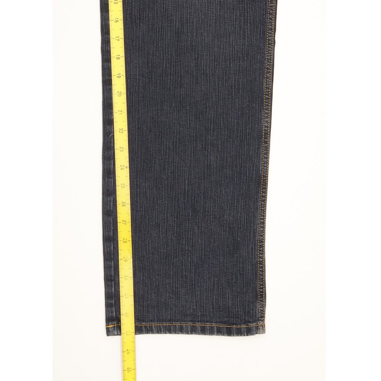 Wrangler Men Blue Straight Regular Stretch Jeans W42 L33