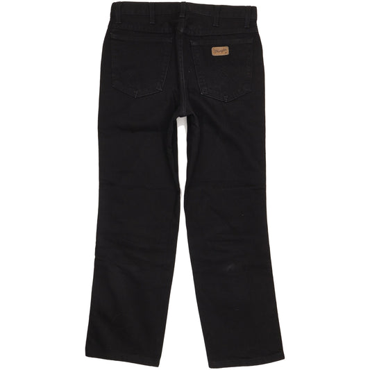 Wrangler Comfort Men Black Straight Regular Jeans W33 L30