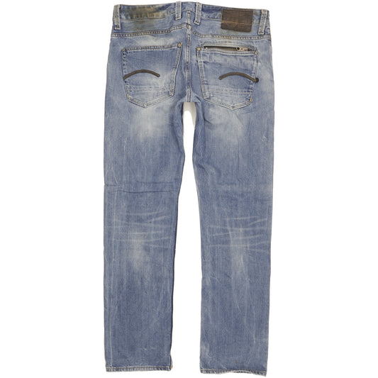G-Star Men Blue Straight Regular Jeans W34 L32