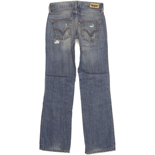 Levi's 557 Eve Women Blue Straight Slim Jeans W27 L31