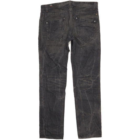 Diesel Darron Men Black Tapered Slim Jeans W36 L32