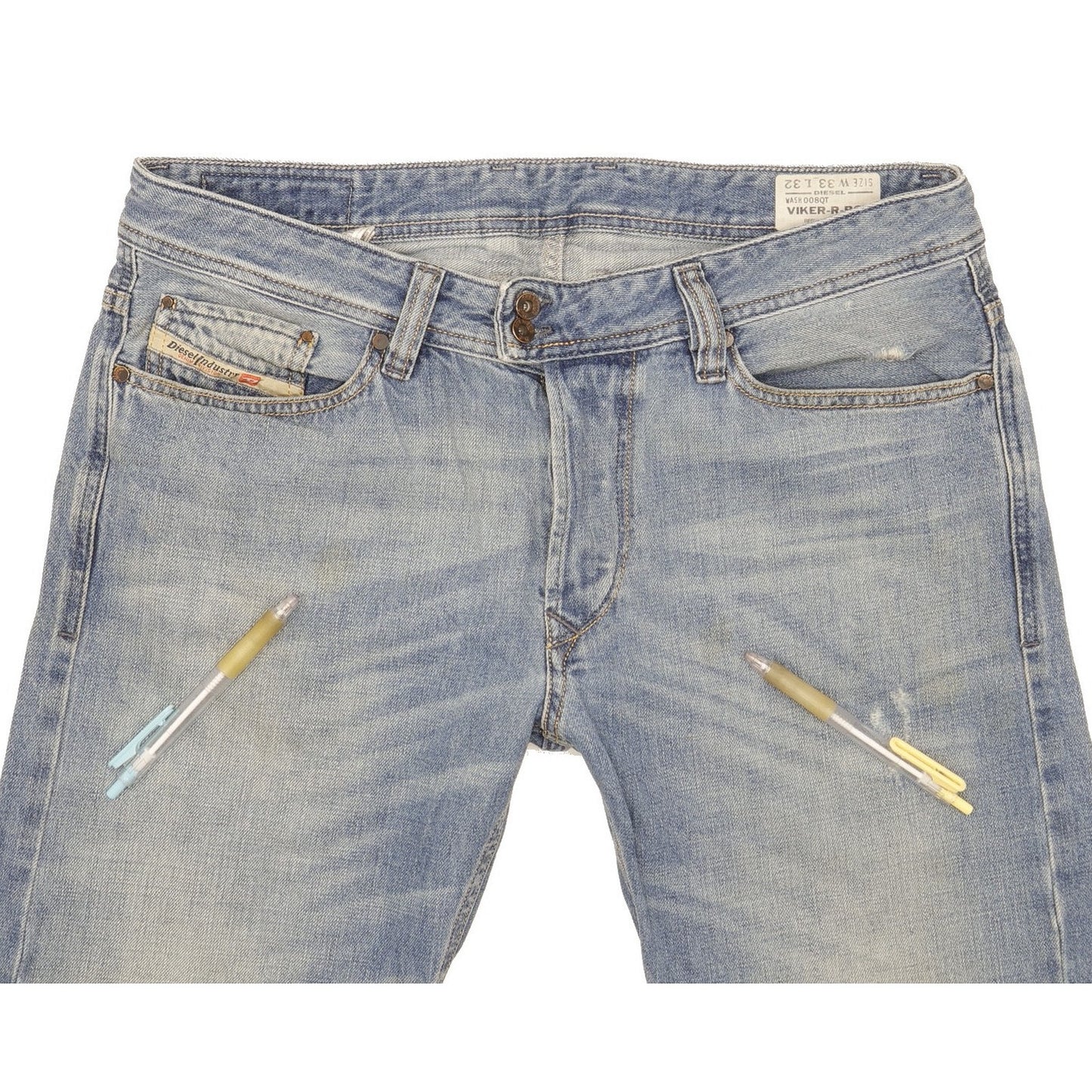 Diesel Viker Men Blue Straight Regular Jeans W33 L32