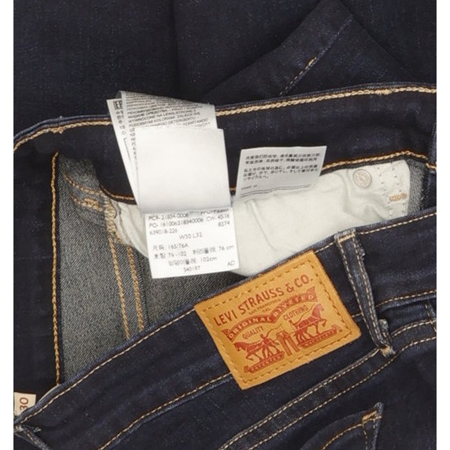 Levi's 714 Women Blue Straight Slim Stretch Jeans W30 L32