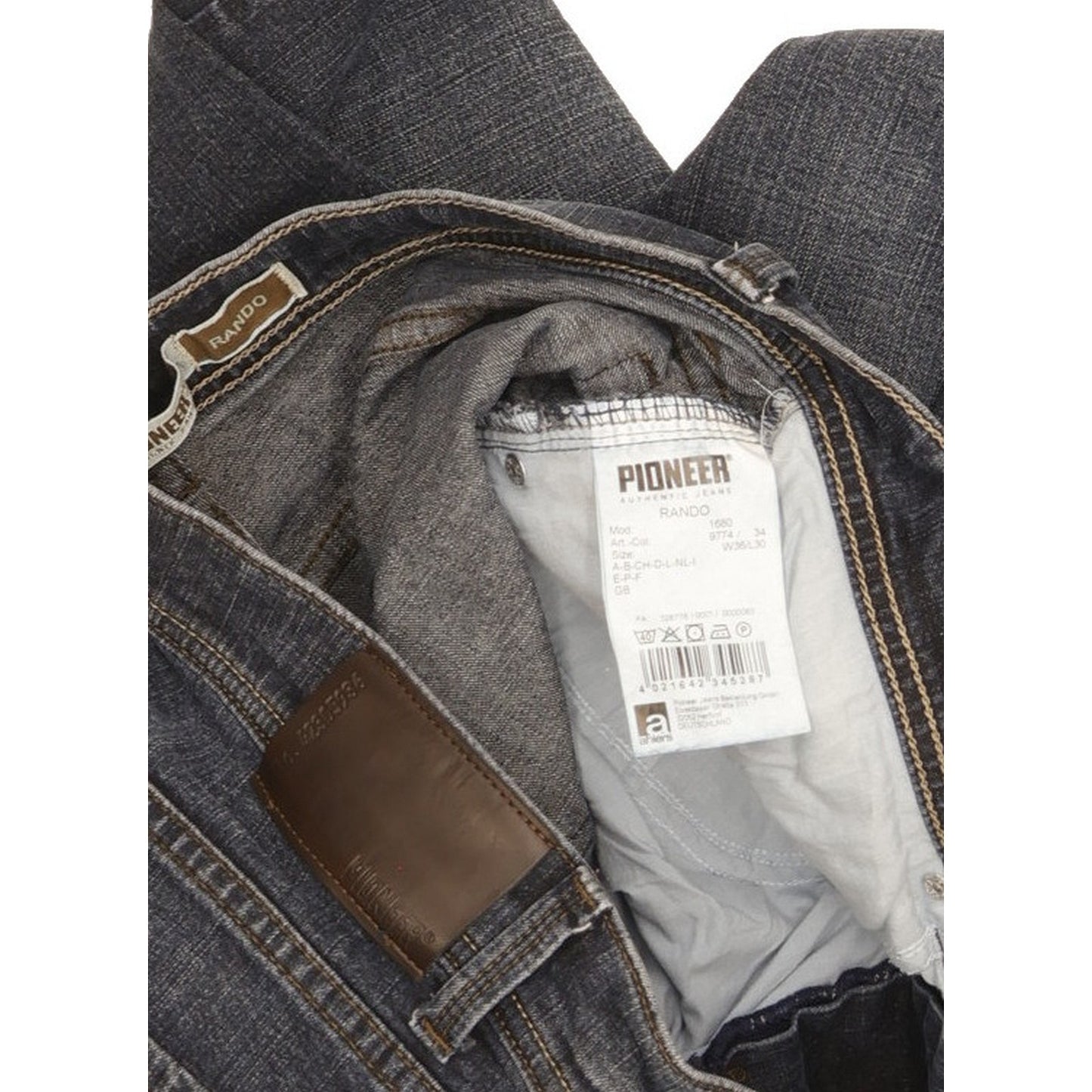 Pioneer Rando Men Blue Straight Regular Stretch Jeans W36 L30