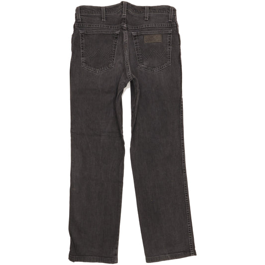 Wrangler Texas Men Grey Straight Regular Stretch Jeans W34 L30