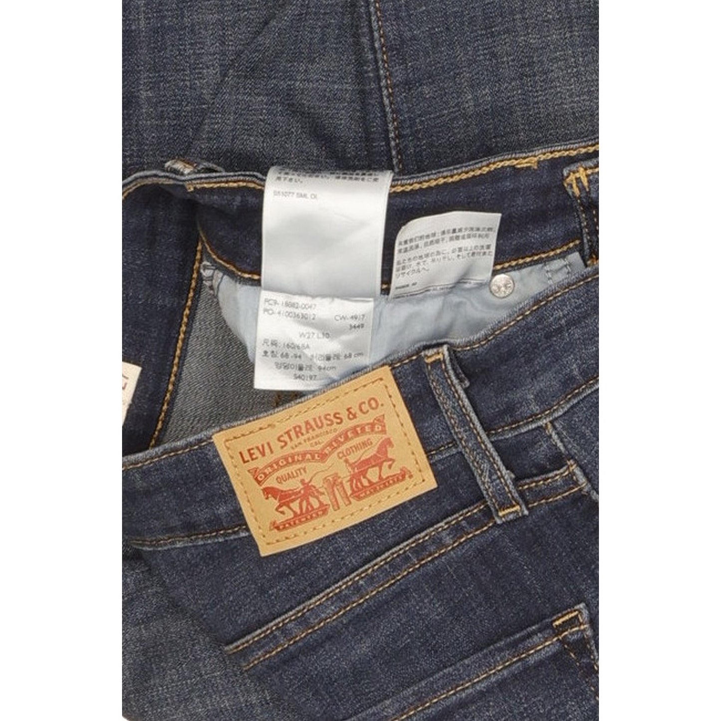Levi's 721 Women Blue Skinny Slim Stretch Jeans W27 L30