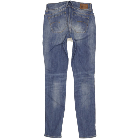 G-Star Lynn Women Blue Skinny Slim Stretch Jeans W31 L34
