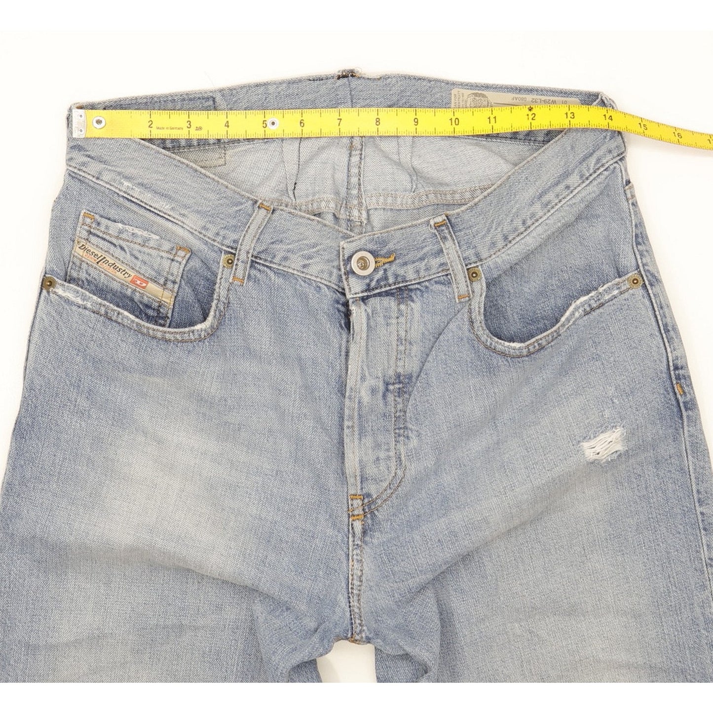 Diesel Aryel Blue Straight Regular Jeans High Waisted W28 L30