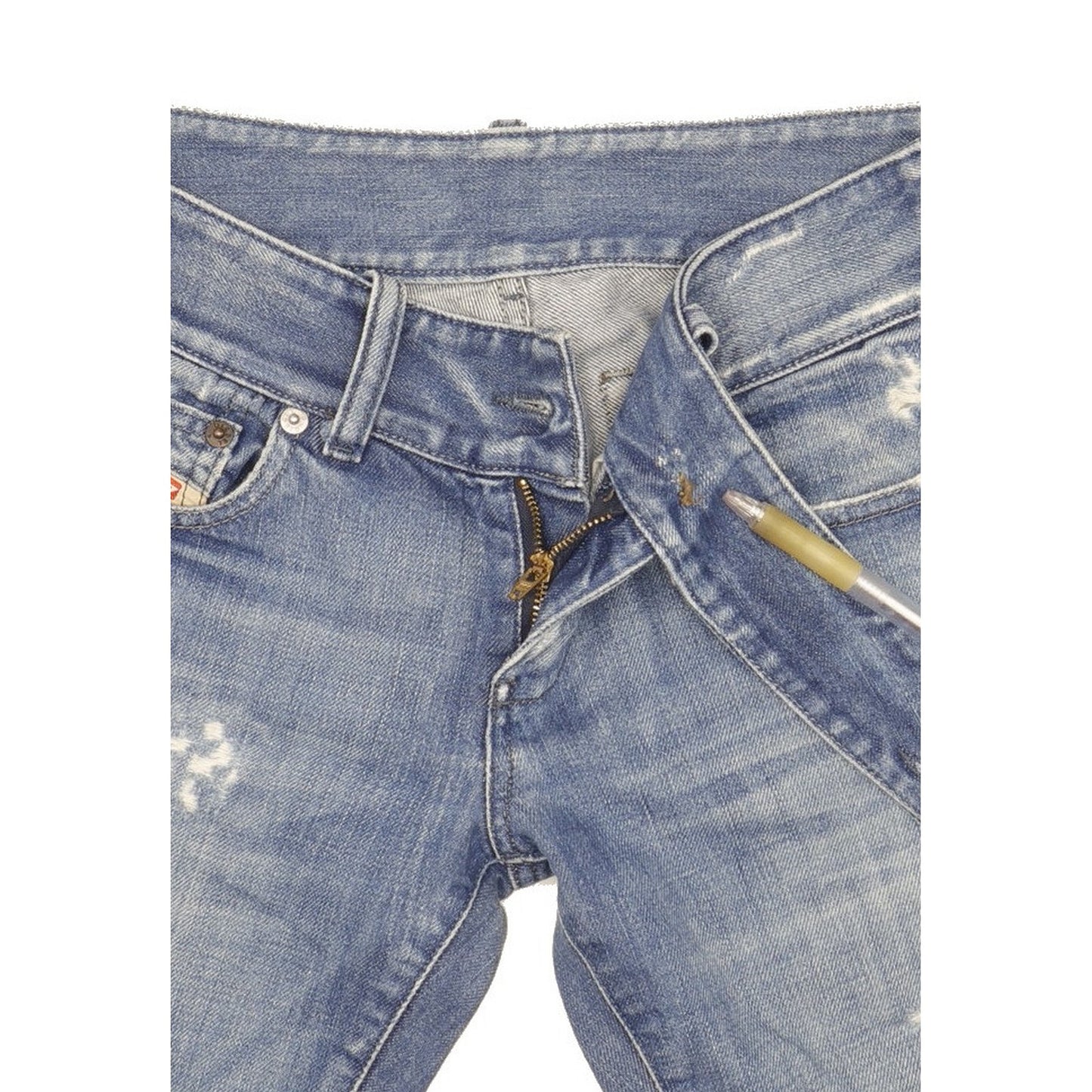 Diesel Cherone Women Blue Bootcut Slim Jeans W27 L34
