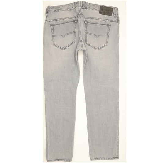 Diesel Thavar Men Grey Straight Regular Jeans W36 L30
