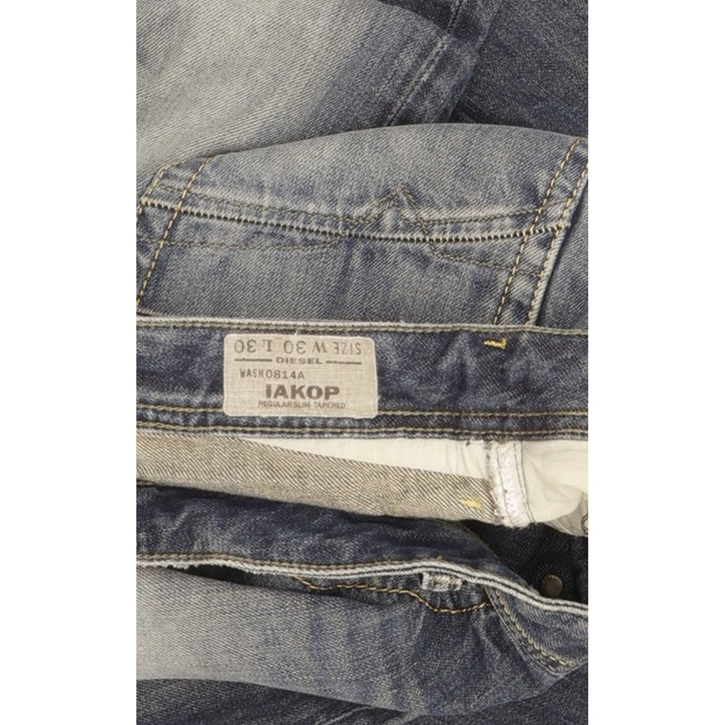 Diesel Iakop Men Blue Tapered Slim Jeans W30 L30