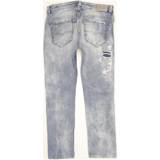 Diesel Thavar Men Blue Straight Slim Jeans W32 L29