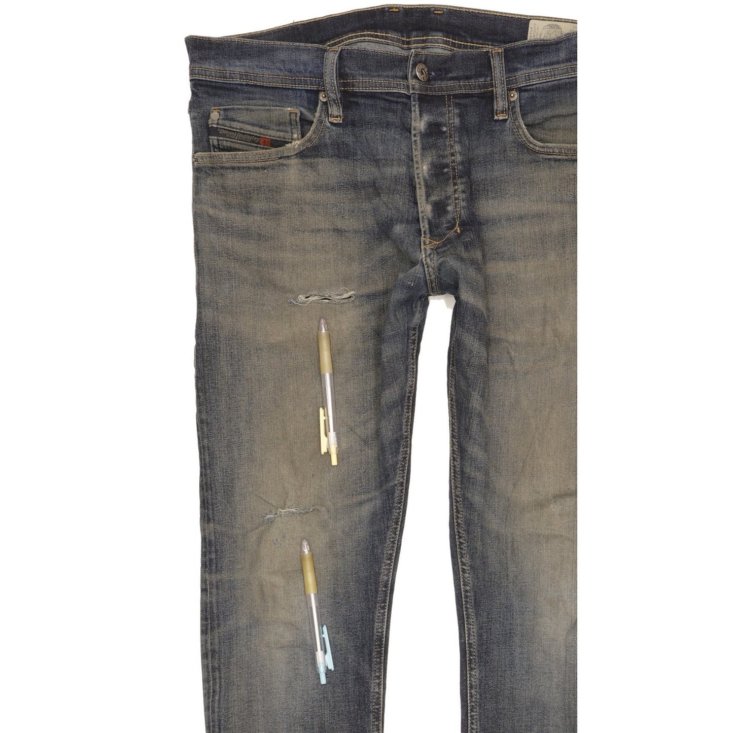 Diesel Tepphar Men Blue Tapered Slim Stretch Jeans W33 L32