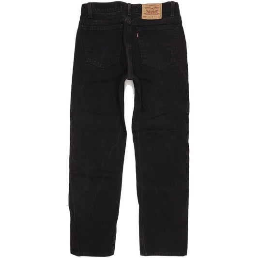 Levi's 505 Made in USA Men Black Straight Regular Jeans W33 L30