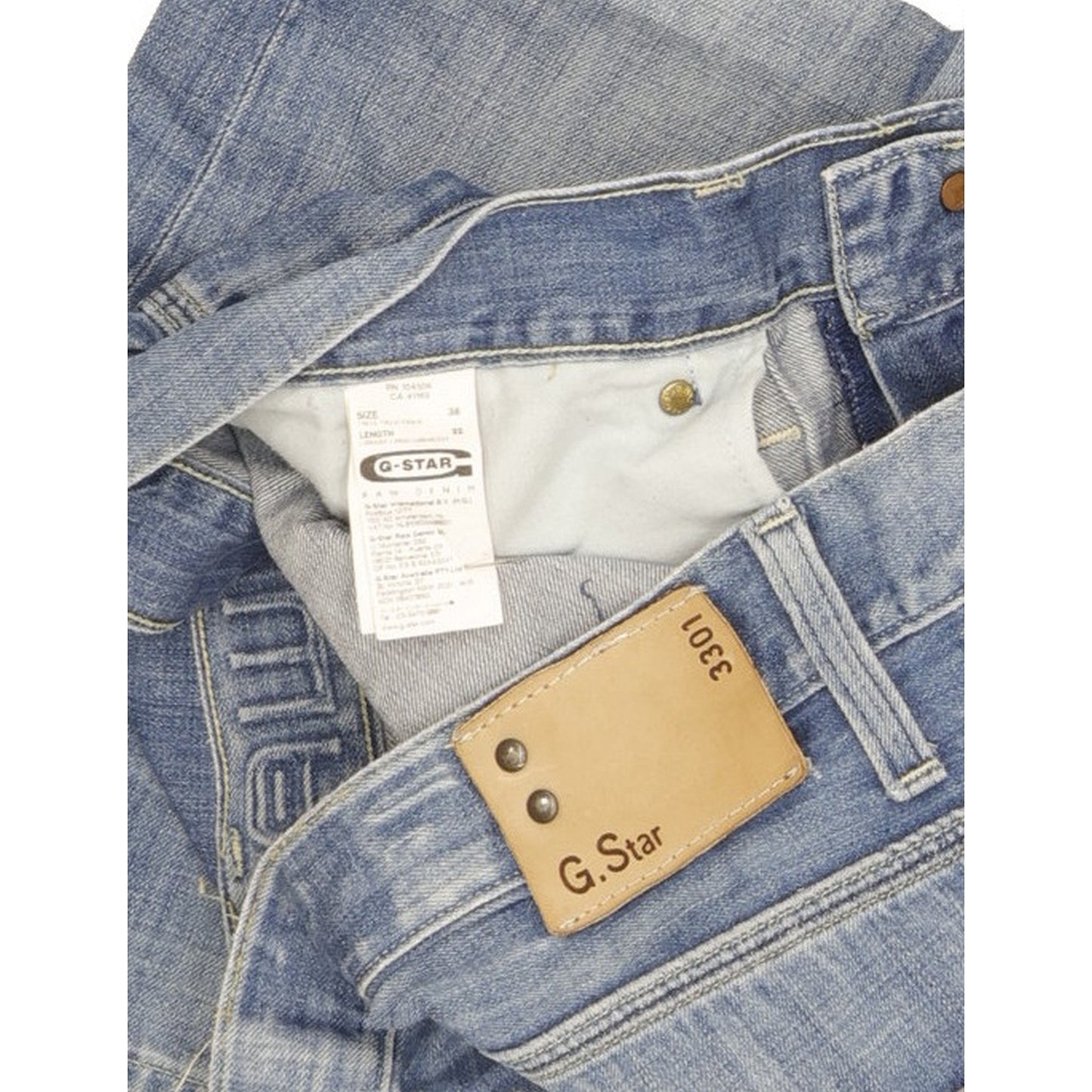 G-Star Coder Men Blue Straight Regular Jeans W38 L32