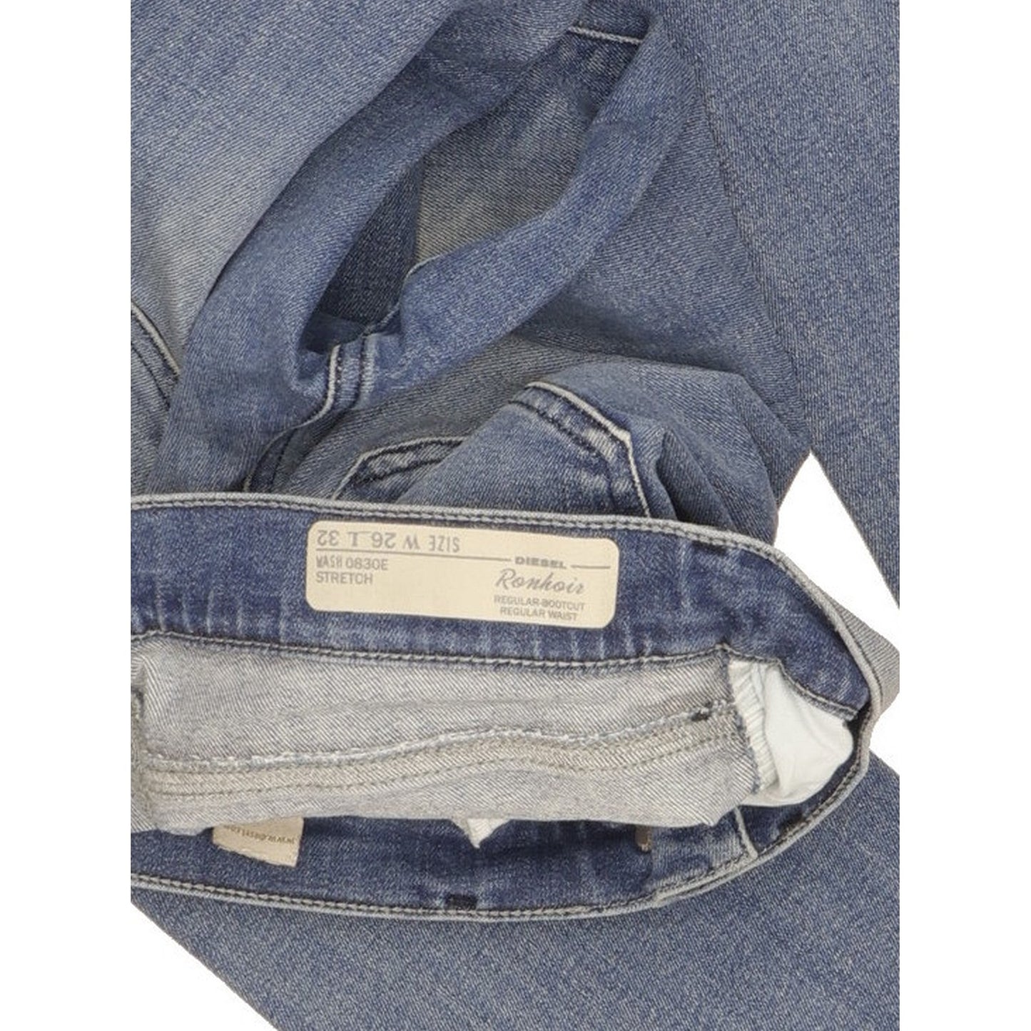 Diesel Ronhois Men Blue Bootcut Regular Stretch Jeans W26 L32