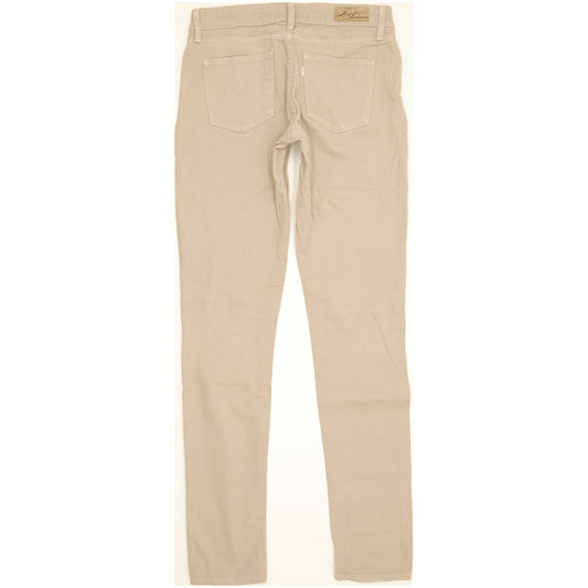 Levi's Demi Curve Women Beige Skinny Slim Stretch Jeans W25 L31