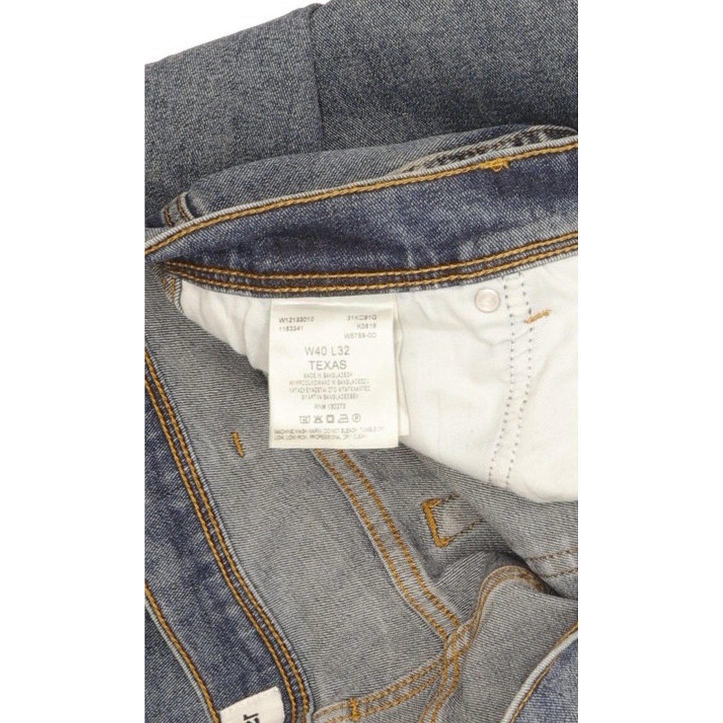 Wrangler Texas Men Blue Straight Regular Stretch Jeans W40 L32