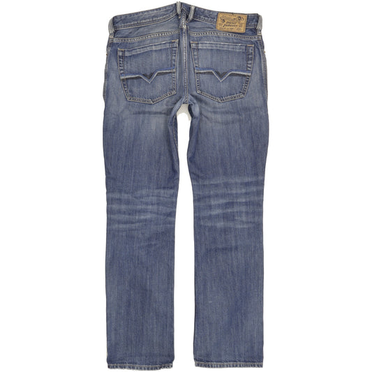 Diesel Zatiny Men Blue Straight Regular Jeans W33 L32