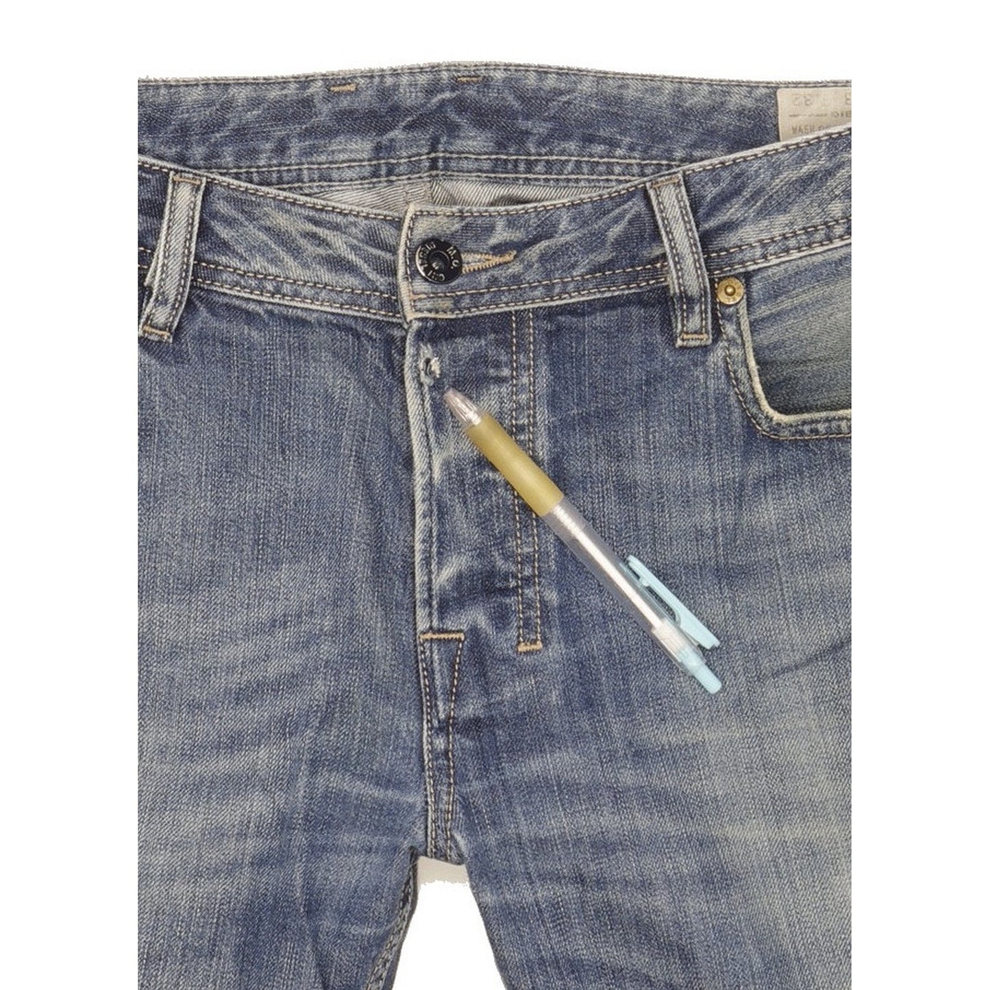 Diesel Zatiny Men Blue Straight Regular Jeans W33 L32