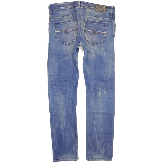 Diesel Thanaz Men Blue Skinny Slim Jeans W33 L32