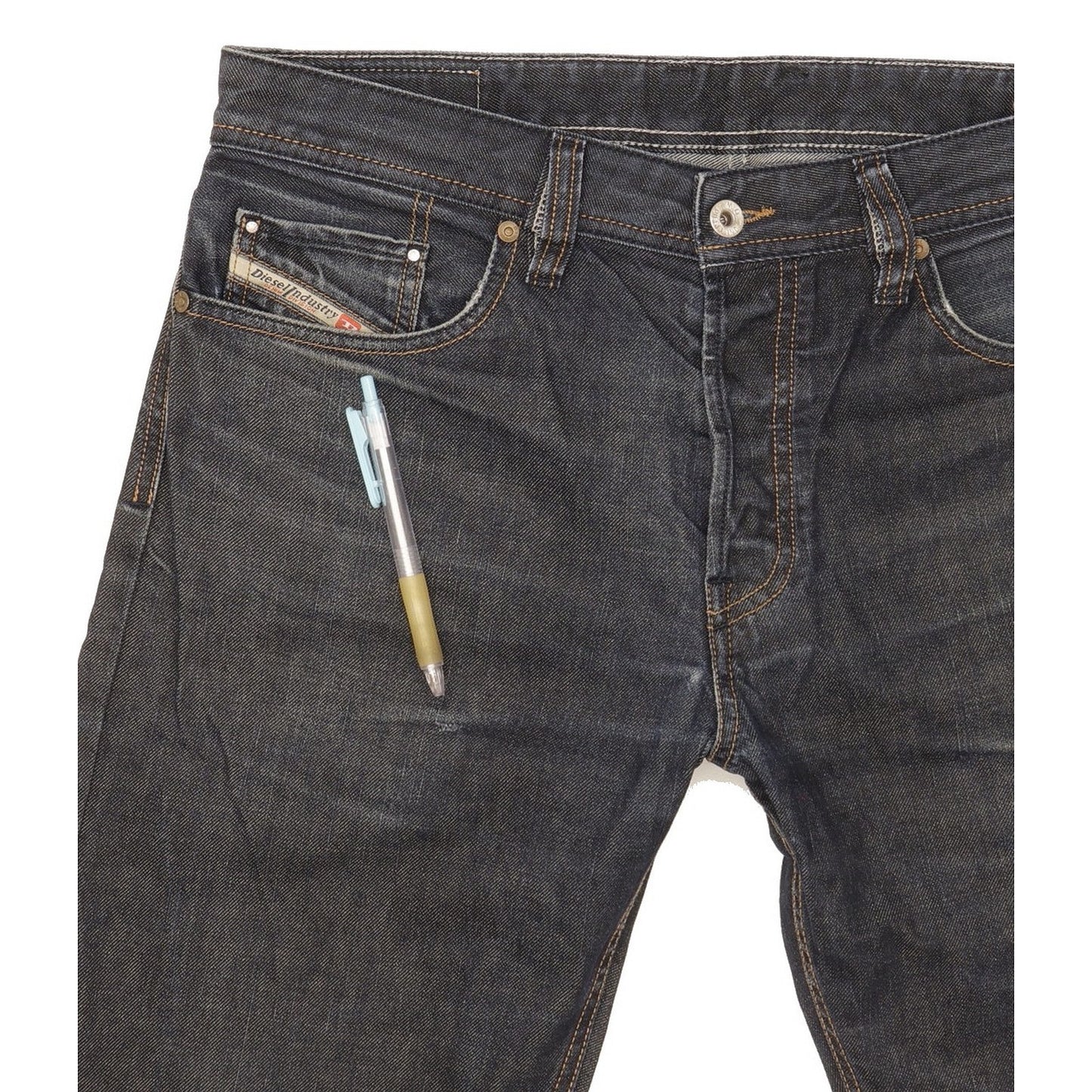 Diesel Larkee Men Navy Straight Relaxed Jeans W33 L32