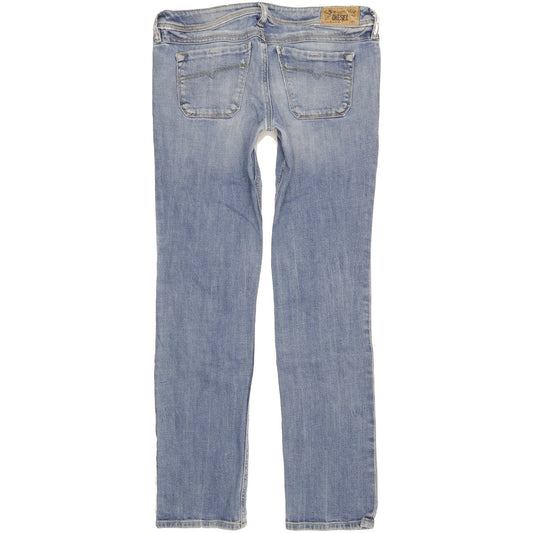 Diesel Lowky Women Blue Straight Slim Stretch Jeans W30 L31